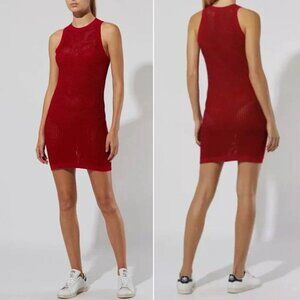 Solid & Striped The Carson Dress Swim Cover Up Size XL Crimson Red NEW $198